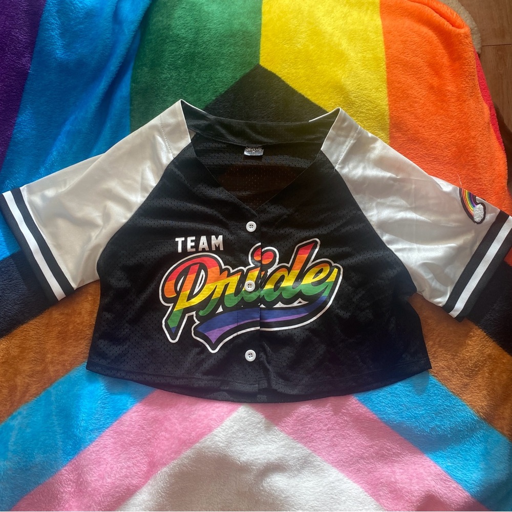 Pride jersey crop top! 100% of earnings from this will go to charity!